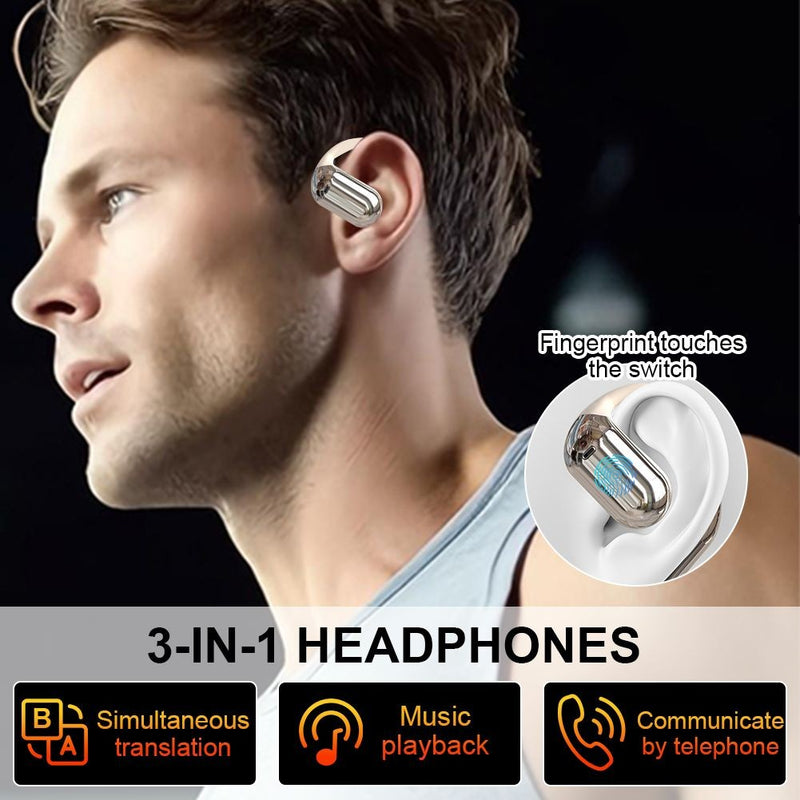 Fones de ouvido tradutor ai, tradutores em tempo real, 144 idiomas, tradutor de voz, sem fio, bluetooth, para viagens